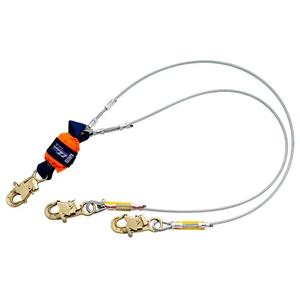 EZ-Stop™ Shock-Absorbing Lanyard - 6', Meets/Exceeds CSA-Z259.11, Snap Hook, Snap Hook, Metal, Pack, 2