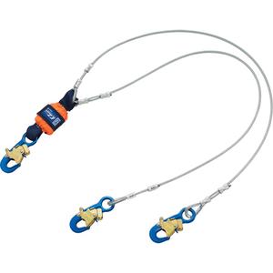 EZ-Stop™ Shock-Absorbing Lanyard - 6', Meets/Exceeds CSA-Z259.11, Snap Hook, Snap Hook, Metal, Pack, 2