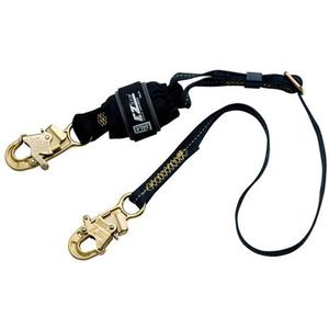 Force2™ Adjustable Shock-Absorbing Lanyard - 6', Meets/Exceeds CSA-Z259.11, Snap Hook, Snap Hook, Polyester, Pack, 1