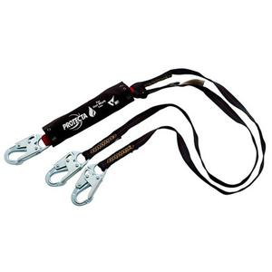 PRO™ Shock-Absorbing Lanyard - 4', Meets/Exceeds CSA-Z259.11, 122 lbs., 308 lbs., Snap Hook, Snap Hook, Kevlar®, Pack, 2