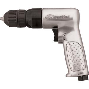 Reversible Air Drill - 4 CFM, 1/4" NPTF, 93, 3/8", Keyless
