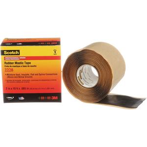 Scotch® Rubber Mastic Tape 2228 - 50.8 mm (2"), 3 m (10'), Black