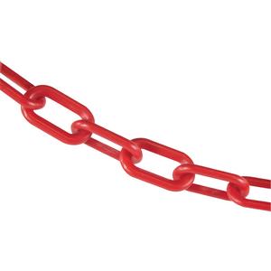 2" Crowd Control Plastic Chain - Red, 100'