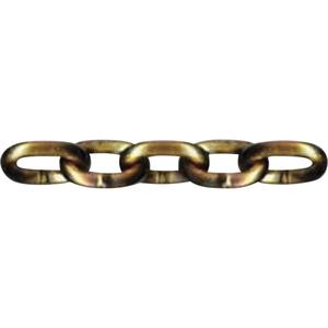 Transport Chain - 4700 lbs. (2.13 tonnes), 550' (167.64 m), Grade 70, 5/16", Heat-Treated Carbon Steel, Gold Chromate Plated