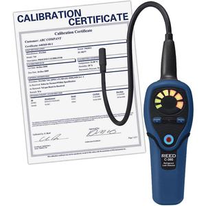 Refrigerant Leak Detector with ISO Certificate - Display & Sound, CFC's (R11, R12, R13), HCFC's (R22, R502, R500), HFC's (R134a, R123, R125, R23, R404A, R407C, R410A and other halogen based compounds)