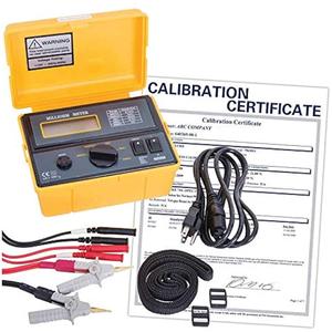 110 V Milli-Ohmmeter with ISO Certificate - 0 - 200 milli ohms/0 - 2000 milli ohms/0 - 20 ohms/0 - 200 ohms/0 - 2000 ohms, 2x/second, Manual, Cat. II 230V, 0.1MΩ, 1MΩ, 10MΩ, 0.1Ω, 1Ω