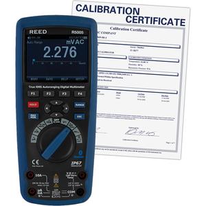 True RMS Industrial Multimeter with ISO Certificate - AC/DC, AC/DC, Windows XP / 7 / 8 / 10, 50, 500mV, 5, 50, 500, 1000V, 500, 5000µA, 50, 500mA, 10A, 50, 500Ω, 5, 50, 500kΩ, 5, 50MΩ