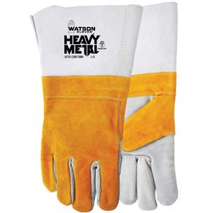 Cow Town Flame-Resistant Gloves - Large, Cotton/Fleece, Split Cowhide, ANSI Level 2