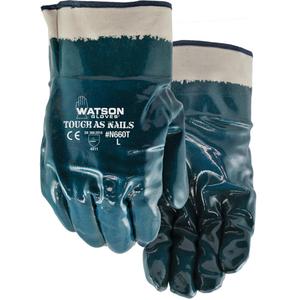 Tough-As-Nails Chemical-Resistant Gloves - Large, Cotton