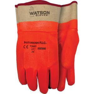 Notorious P.I.G. Gloves - One Size, Non-Knit, Jersey, Nitrile/PVC, Full Dip