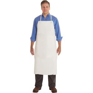 AlphaTec® 56-101 PVC Apron - PVC, 44", 33", White, 18 mils