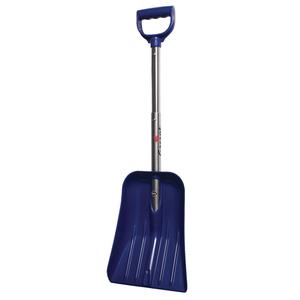 Car Shovel with Telescopic Handle - Polypropylene, 9", 5", 24-3/4", Aluminum, D-Grip, 1 year