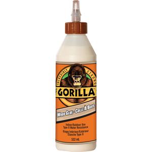 Wood Glue - 18 oz., Squeeze Bottle, 10 min., 30 min., 5-10 minutes, 20-30 minutes, 24 hours, Yes