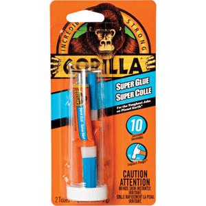 Super Glue - 2 x 3 g, Tube, Clear, 10-30 seconds, 24 hours, Yes