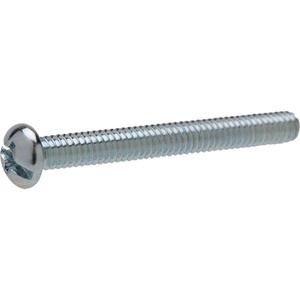 Phillips Drive Pan Head Machine Screw - #8-32, 1/2", Zinc Plated, 100