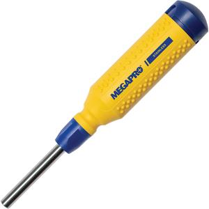 Original Stainless Steel 15-in-1 Multi-Bit Screwdriver - Textured, 8-37/50", Phillips 0-3; Phillips 1-2; Torx 10-15; Torx 20-25; Square 0-3; Square 1-2; Flat 4-6; 1/4" Hex Shaft