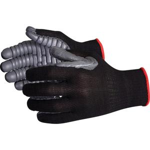 Vibrastop™ Anti-Vibration Full-Finger Gloves - Large, X-Large, Slip-On, Synthetic, Black