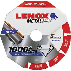 MetalMax™ Cut-Off Wheel - 5", 0.05", 7/8", 12200, 1, Diamond, Angle Grinders