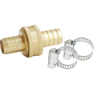 Hose Barbs & Clamps Kit - Hose Barbs & Clamps, Zinc-Plated Stainless Steel, Brass