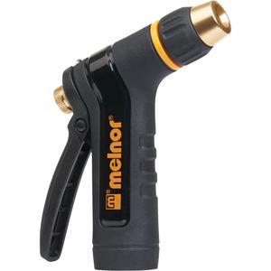 Adjustable Metal Hose Nozzle - Non-Insulated, Rear-Trigger, Limited Lifetime, Black