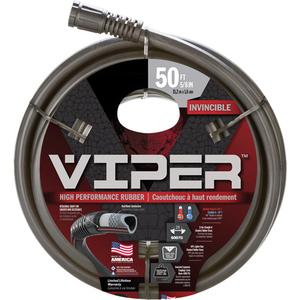 Viper® High Performance Hose - 5/8", 50', Rubber, Aluminum, Grey, 600 PSI, '-40°F to 165°F
