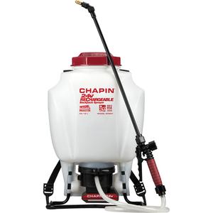 Rechargeable Backpack Sprayer - Stainless Steel, 4 gal. (15 L), Polyethylene, Battery Operated, 32', 22', 0.4 - 0.5 GPM, 35 - 40