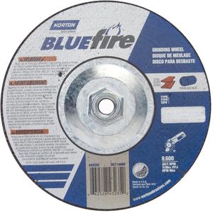 Bluefire® Fastcut™ Depressed Centre Wheel - 7", 1/4", 5/8"-11, 8600, 27, Zirconia Alumina