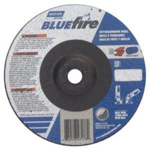 Bluefire® Depressed Centre Wheel - 4", 1/8", 3/8", 15280, 27, Aluminum Oxide/Zirconia Alumina