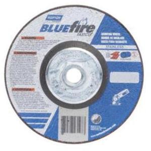 Bluefire® Depressed Centre Wheel - 5", 1/4", 5/8"-11, 12225, 27, Aluminum Oxide/Zirconia Alumina