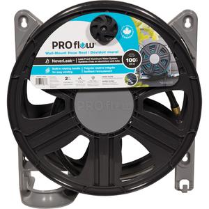 Wall-Mount Hose Reel - 100', Poly-Plastic