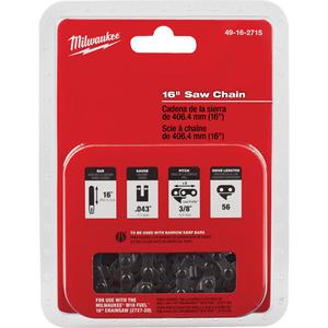 Replacement 16" Saw Chain - M18 Fuel™ 16" Chainsaw, 0.043", 3/8" Low Profile, 56