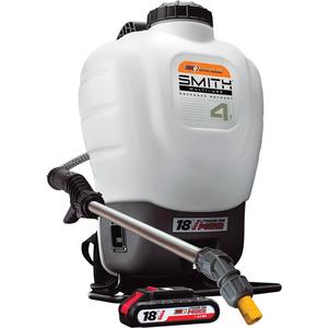 Multi-Use Disinfecting Back Pack Sprayer - Powder-Coated Steel, 4 gal. (15.1 L), Battery Operated, 21", 1 Year Limited