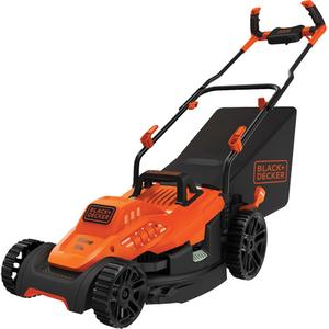 Lawn Mower with Comfort Grip Handle - Electric, 15", 1" - 3", Push Walk-Behind, 10 A