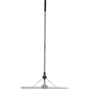 Landscaping Level Rake with Folding Head - Fibreglass, 69", Aluminum, 36"