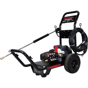 Cold Water Pressure Washer - 1000 psi, 3 GPM, 2 HP, 30', 3000, Electric, Pneumatic, 10", 2900 PSI, Wire Braided