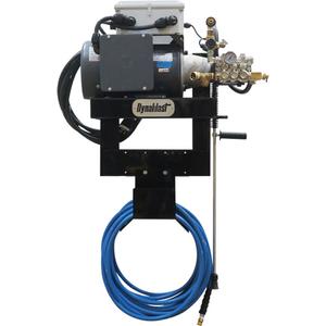 230V Wall Mounted Hot & Cold Water Pressure Washer - 1900 PSI, 4 GPM, 5 HP, 50', 7600, Electric, Stainless Steel, 230 V - 1 Phase, 1750 RPM