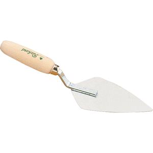 Pointed Cement Trowels - Galvanized Steel, Wood, 7", 7"