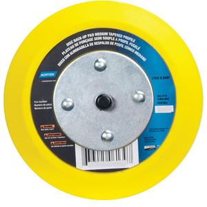 Medium Tapered Backing Pad - 6", 5/16"-24, Dual Action Sander, 15000, PSA (Vinyl), Riveted Threaded