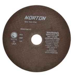 Reinforced Tool Room Cut-Off Wheels - 8", 0.06", 1-1/4", 7640, 01/41, Aluminum Oxide, Package, 25