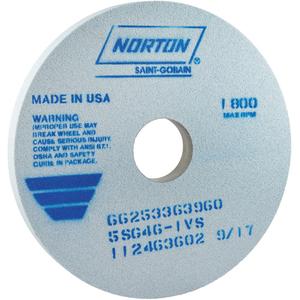 Tool Room Wheel - 14", 1", 3", 46, 1800, 01, Ceramic Alumina