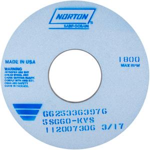 Tool Room Wheel - 14", 1", 5", 46, 1800, 01, Ceramic Alumina