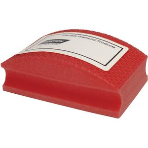 Diamond-Coated Hand Pad - 3-1/2" x 2-1/8", 200, Red