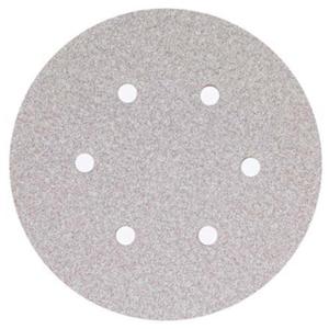 Paper Hook & Loop Vacuum Discs - 120, 6", Aluminum Oxide, B-Weight, 6