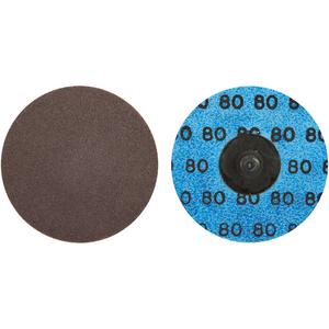 Quick-Change Cloth Disc - 3", TR (Type III), 80, Aluminum Oxide, 20000