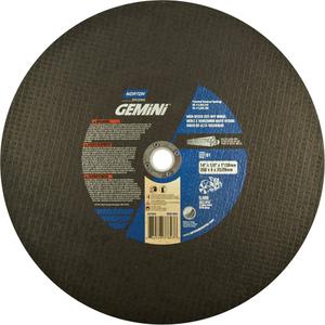 High Speed Reinforced Cut-Off Wheels - 14", 1/8", 1", 5400, 1, Aluminum Oxide/Silicon Carbide, FOR DUCTILE