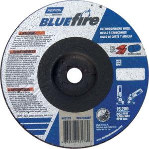 BlueFire® Grinding Wheel - 4-1/2", 1/8", 7/8", 13580, 27, Aluminum Oxide/Zirconium
