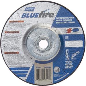 BlueFire® Grinding and Cutting Wheels - 5", 1/8", 5/8"-11, 12225, 27, Zirconia Alumina