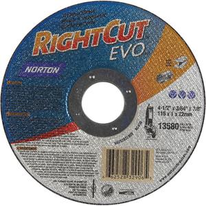 Right Angle Grinder Reinforced Cut-Off Wheels - RightCut™  Evo - 7", 0.045", 7/8", 8730, 1, Aluminum Oxide