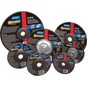 Gemini® Depressed Centre Grinding Wheels - 4", 1/4", 3/8", 15280, 27, Aluminum Oxide