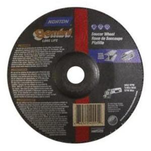 Gemini® Saucer Wheel - 7", 1/4", 7/8", 8600, 28, Aluminum Oxide